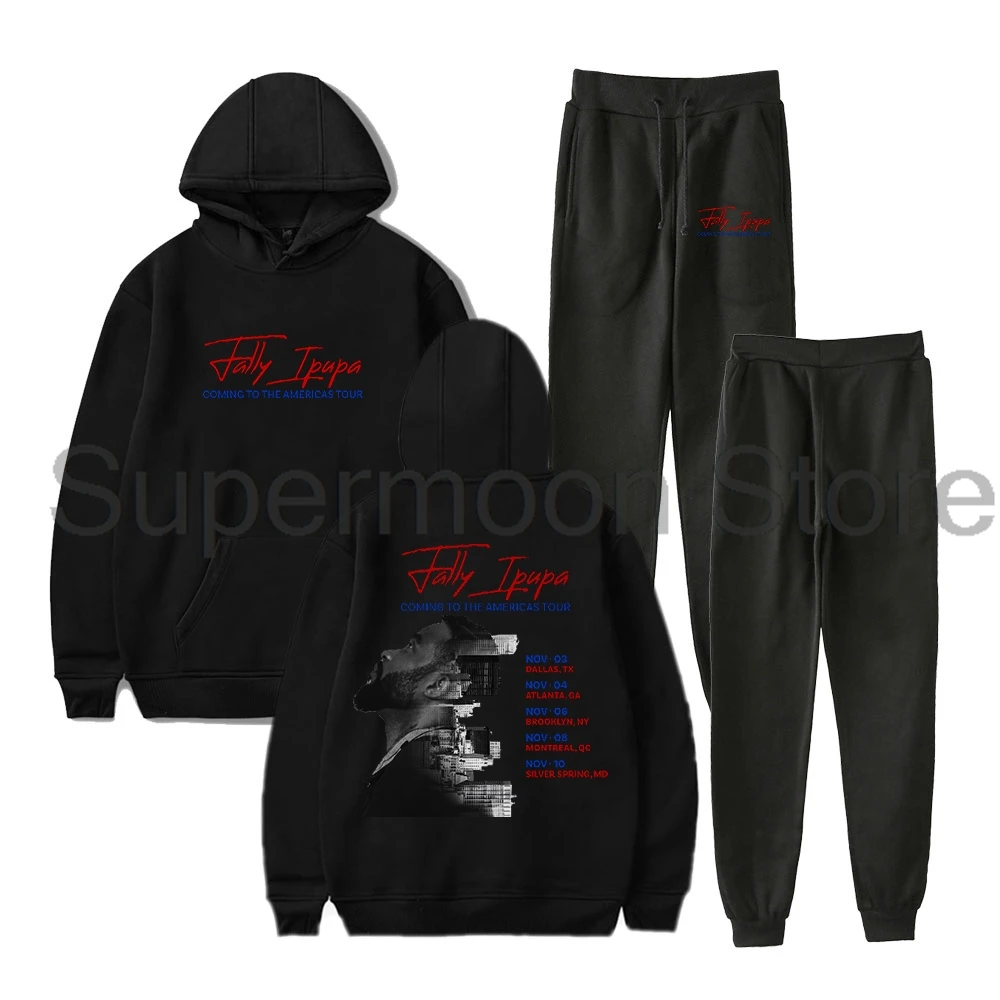 Fally Ipupa Coming to The Americas Tour 2024 Hoodies Jogger Pants Two Piece Set Sweatshirts+Sweatpants Women Men's