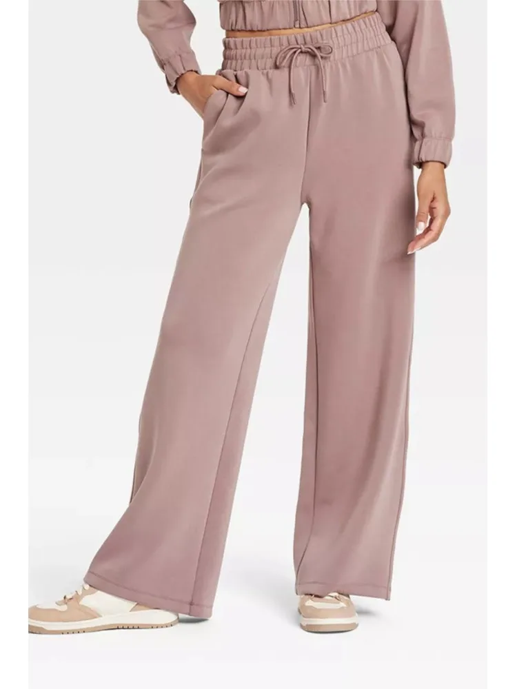 Модная повседневная однотонная куртка брючный костюм женская на молнии длинные