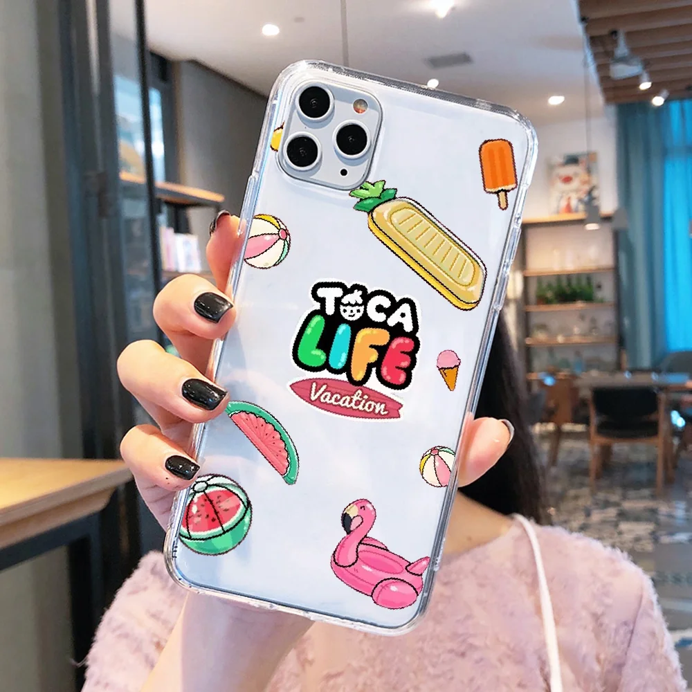 Чехол Toca Life world для телефона Xiaomi Mi Max Note 3 A2 A3 8 9 9T 10 Lite Pro ультрапрозрачный 3D чехол