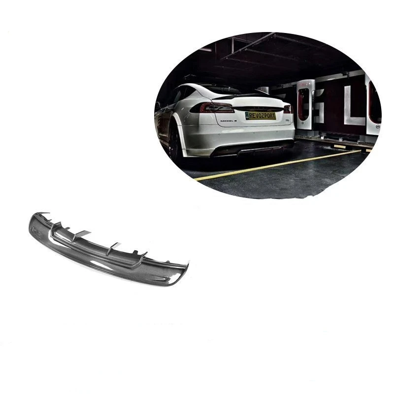 

Auto Exterior Accessories Carbon Fiber Car Modification Rear Lip Tail For Ts Model S 14-15