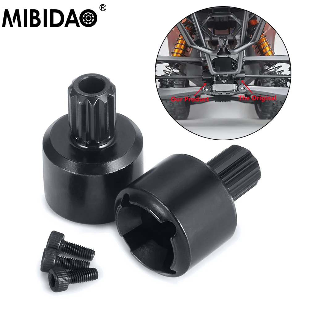 MIBIDAO металлическая чашка дифференциала, дифференциал, шестерня для 1/5 RC гусеничного автомобиля X-Maxx XMAXX 8S 77086-4, обновленные детали для багги