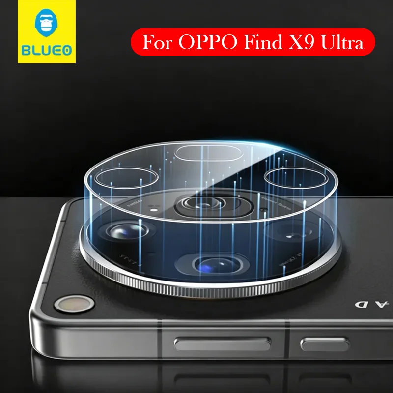 Фото Защитное стекло Blueo AR для камеры OPPO Find X9 Ultra, защитное стекло для объектива OPPO FIND X9 ULTRA, полное покрытие №1