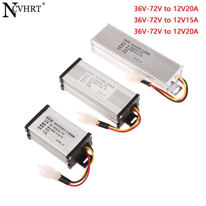 Преобразователь электрического транспортного средства, 36 В, 48 В, 60 В постоянного тока, от 72 В до 12 В, 10 А, 15 А, 20 А, 180 Вт
