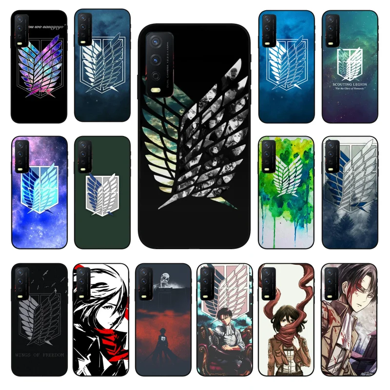 

Anime Japanese attack on Titan Phone Case for VIVO Y72 Y20 Y11 Y12 Y17 Y19 Y20S Y31 Y1S Y91C Y21 Y51 Y20i Y11S Y12S Y70
