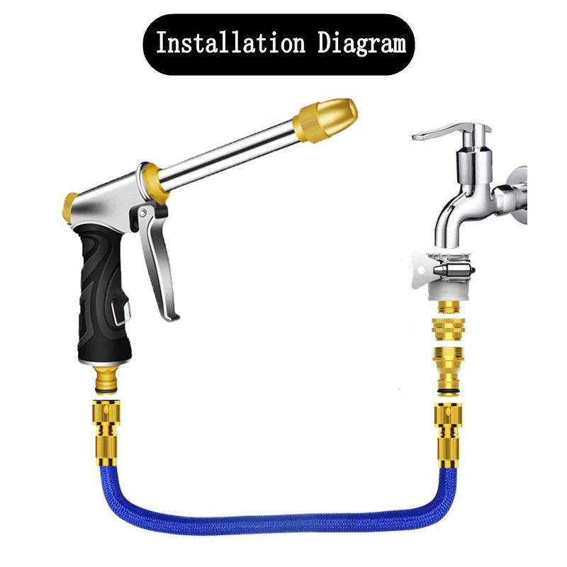 Новый расширяемый магический шланг высокого давления для автомойки с