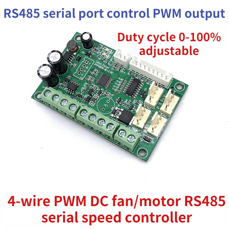 ШИМ-вентилятор 485 об/мин управление скоростью двигателя Протоколом Modbus RS485