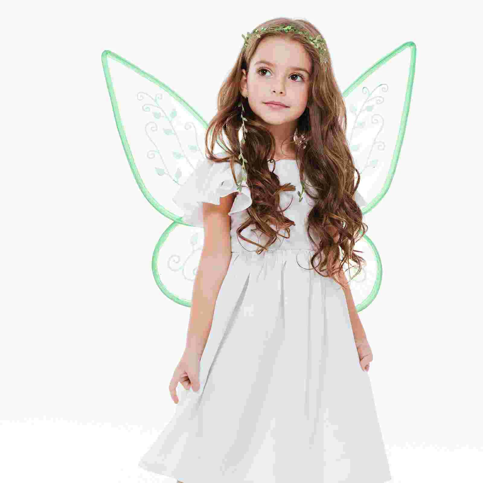 

1 Set Butterflies Prop Flower Headband Performance Costume Fairy