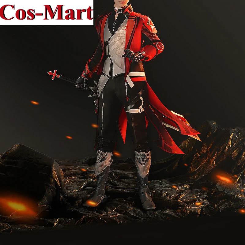 

Cos-Mart Game Genshin Impact Diluc Cosplay Costume New Skin Fashion Battle Uniform Activity Party Role Play Clothing Custom-Make