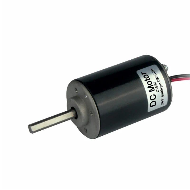 

D Sharp Shaft 12V 4000rpm 24V 8000rpm High Speed Permanent Magnet CW/CCW DC Electric Brushed Motor