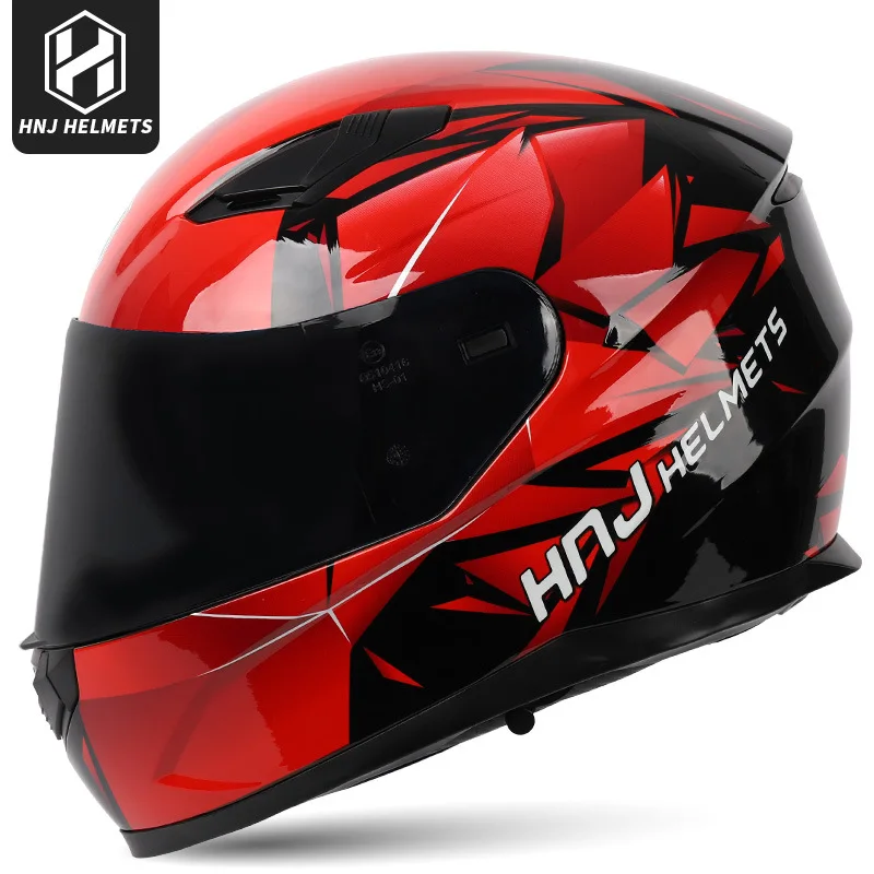 Dark Black Venom Helmet Motorcycle Racing Motorbike Motocross Cascos Para Moto Double Len Full Face Helmet Predator Helmet 129 enlarge