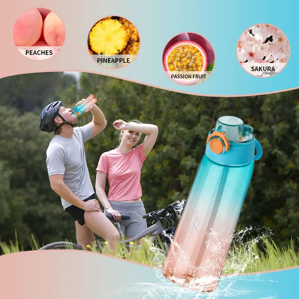 

1000ml Cute Water Bottle Cartoon Portable Motivational Outdoor Plastic Water With Cup Sports Camping Straw Tools Drinking R5H0