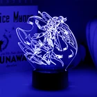 Аниме, фигурка игры Yoimiya, светильник, рассекающий демонов, 3D лампа, искусственное воздействие, основа и акриловая доска продаются отдельно