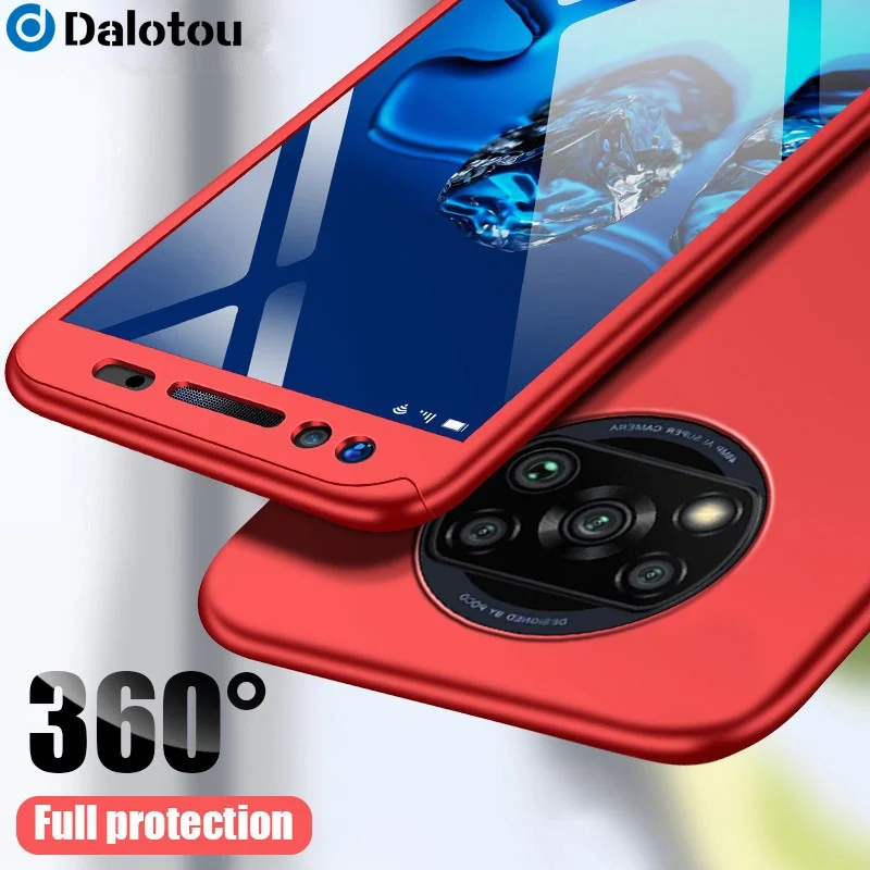 360 Full Cover Phone Case For Xiaomi Redmi Note 10 9 Pro 10S 9S 9T 9A 9C 8 8T Mi Max 2 3 A2 Lite Poco X3 NFC M3 Cover With Glass