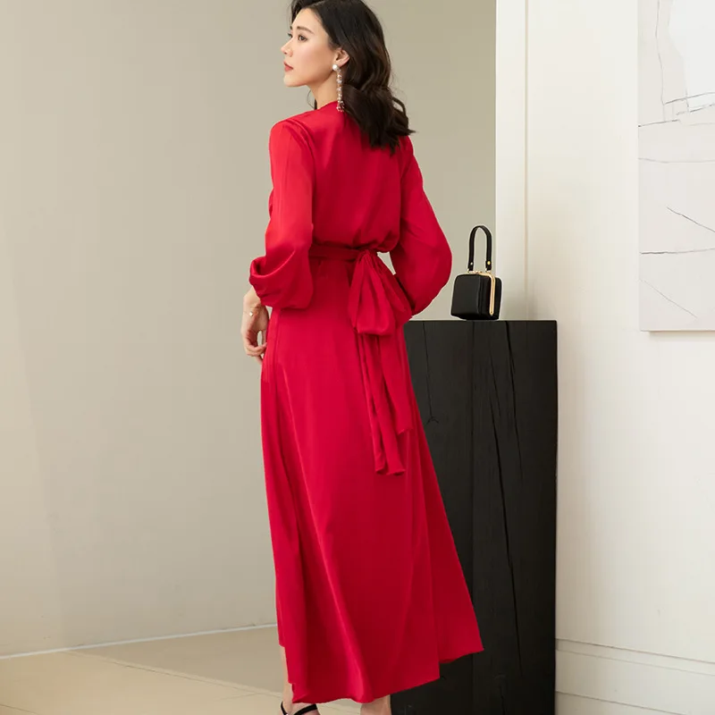 Flame of dream Red robe High quality Dress Bride Morning Gown 22789