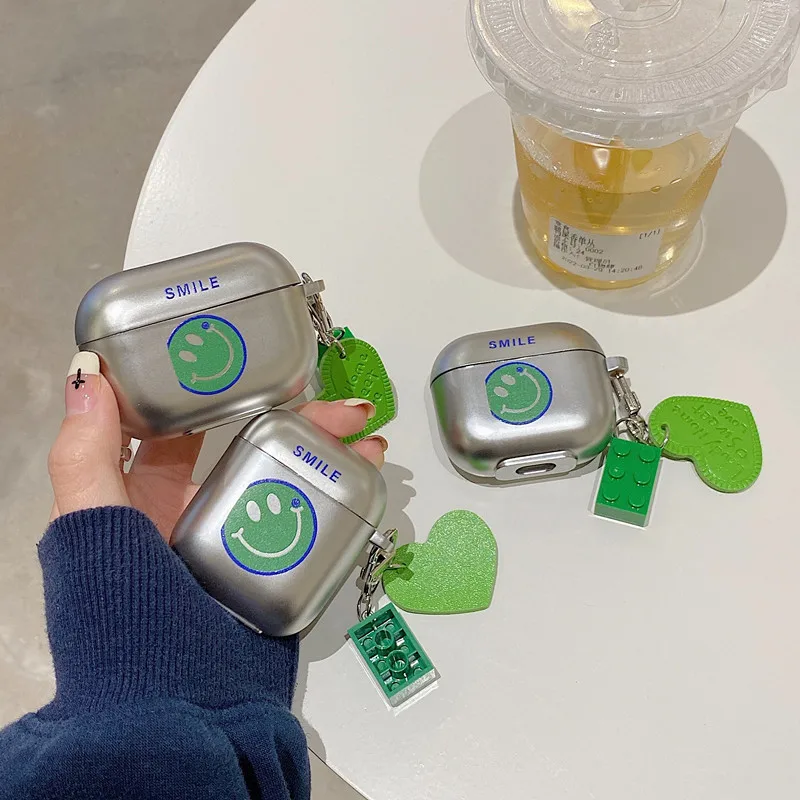 

Чехол для наушников Apple AirPods 1 2 3 Pro, милый зеленый зеркальный чехол с роскошным покрытием для наушников, портативный чехол для гарнитуры