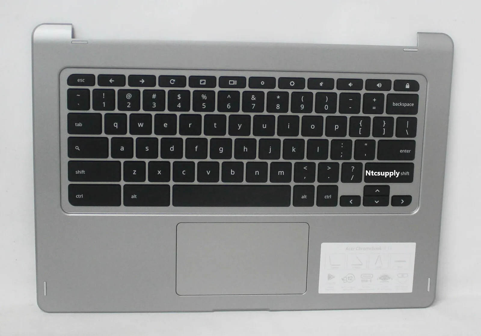 

Подставка для рук с клавиатурой и трекпадом для Acer Chromebook 13 CB5-312T (Touch) 6b. Ghpn7.031