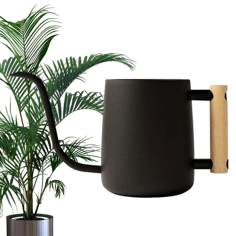 

35oz Watering Can Stainless Steel Small Watering Cans With Wooden Handle For House Plant Garden Flower Watering Can For Plants