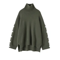 turtleneck pullover 100 cashmere winter warm sweater women new designer latest fashion for women 2022 clothes
