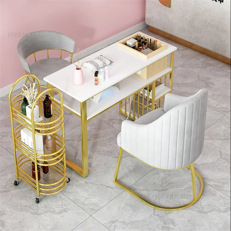 

Современный минималистичный мраморный Маникюрный Стол и стул, салонная мебель, скандинавский стол для ногтей, профессиональный маникюрный стол с выдвижным ящиком Z