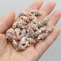 100g diy shell beads natural striped conch shell bead without hole for jewelry making diy necklace bracelet clothes accessory