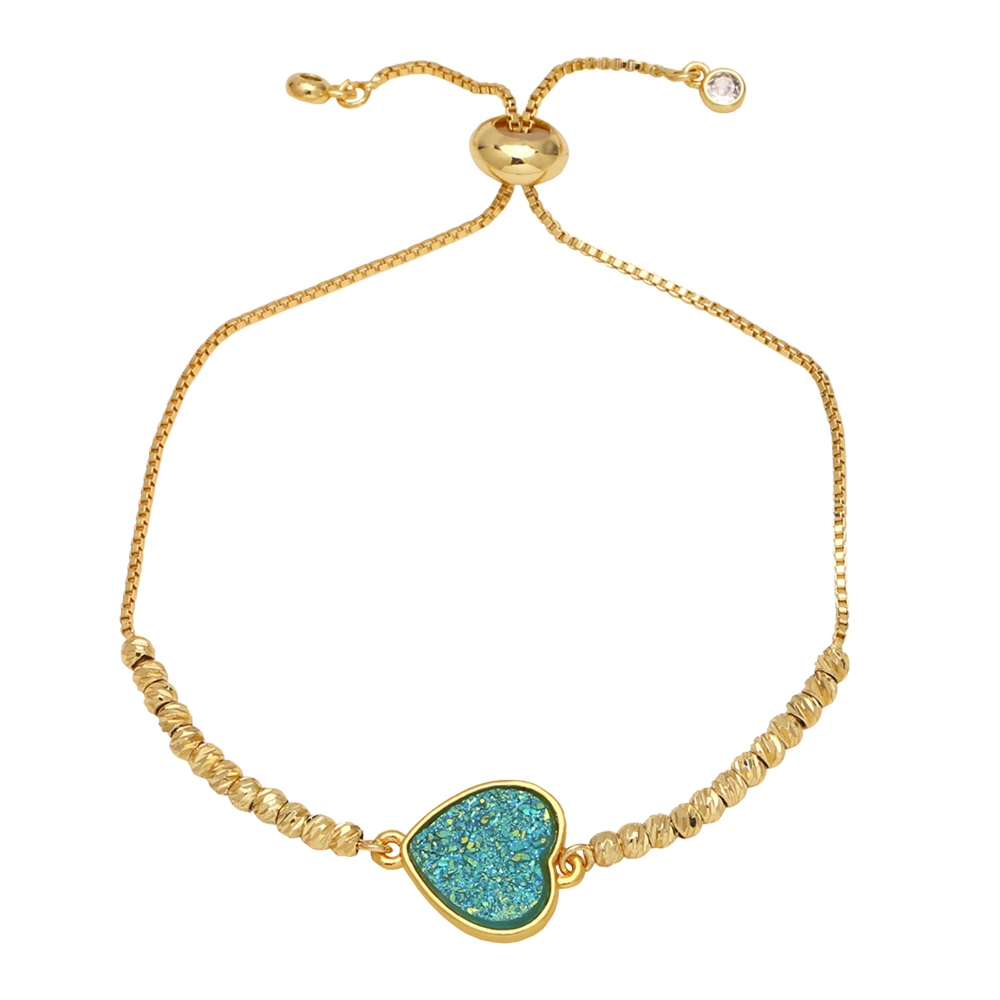 Браслеты FLOLA в форме сердца для женщин регулируемые очаровательные браслеты