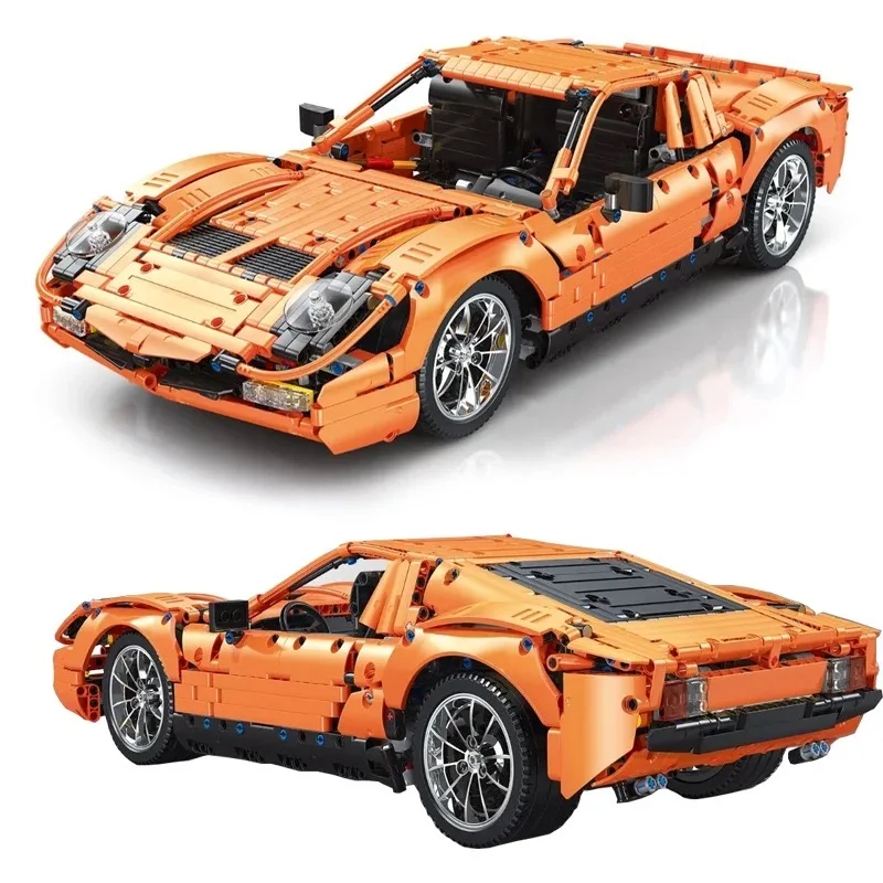 

2869pcs New MOC-47261 Super SportsCar Miura SV Compatible 42056 Buidling Blocks Bricks Educational Puzzle Toys Birthday Gifts
