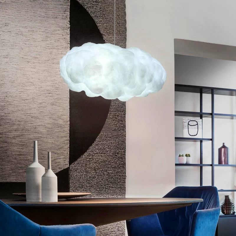 

Chandeliers Post-modern Cloud Nordic Bedroom Living Room Restaurant Interior Decor ing LED Pendant Lamp Kitchen Fixtures Light