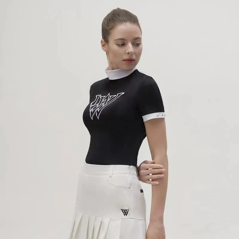 Summer golf ladies outdoor sports short-sleeved POLO shirt breathable quick-drying casual all-match slim T-shirt