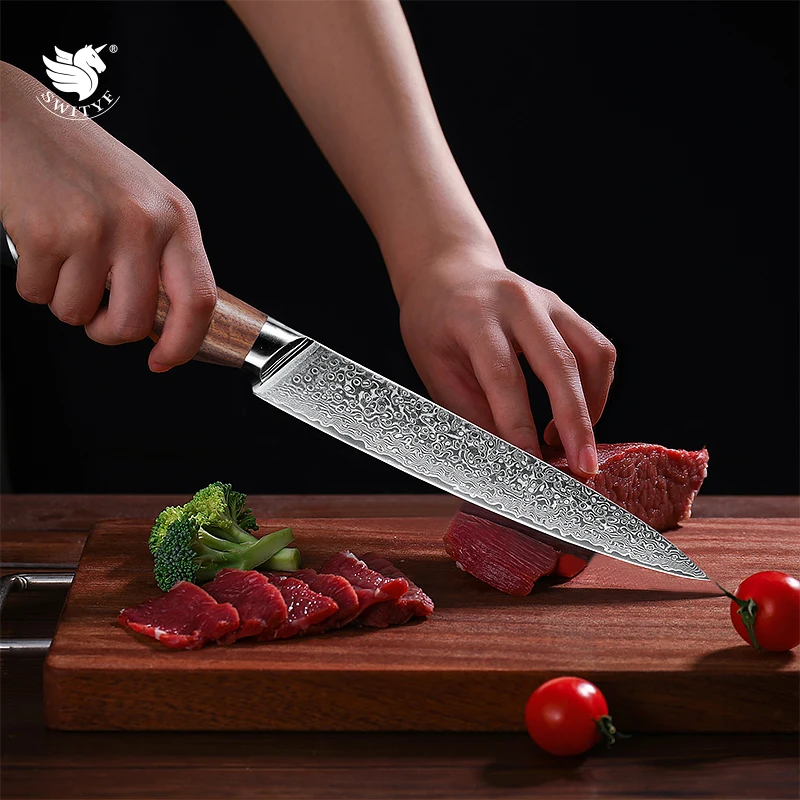 

Нож Мясницкий из японской дамасской стали, 8 дюймов