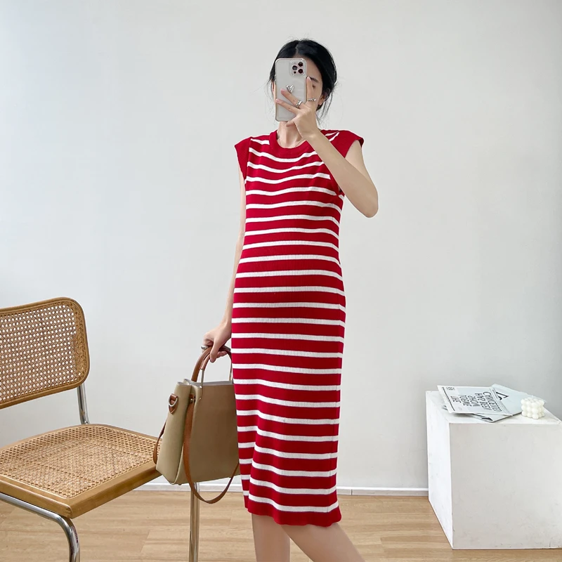 

A008 #2022 Летняя мода ледяное крутое трикотажное длинное платье для беременных Горячая тонкая одежда для беременных женщин повседневное женск...