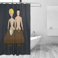 Шторка для душа с человеками, киской и хотдогом????#2