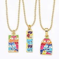 colorful zircon butterfly charm necklace for women hollow multicolor cz heart evil eye pendant choker gold plated jewelry gift