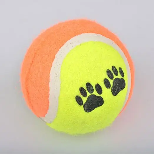 

Pet Plush Tennis Throwing Dog Toys Pet Toy Ball Dog Supplies Trainer Pet Footprint Ball puppy accessories interactive dog toys