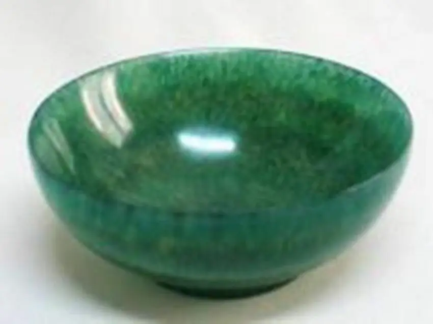 

105mm Rare Chinese Hetian Jade Green Jade Carving Tea Bowl Exquisite Jade Bowl Home Ornament