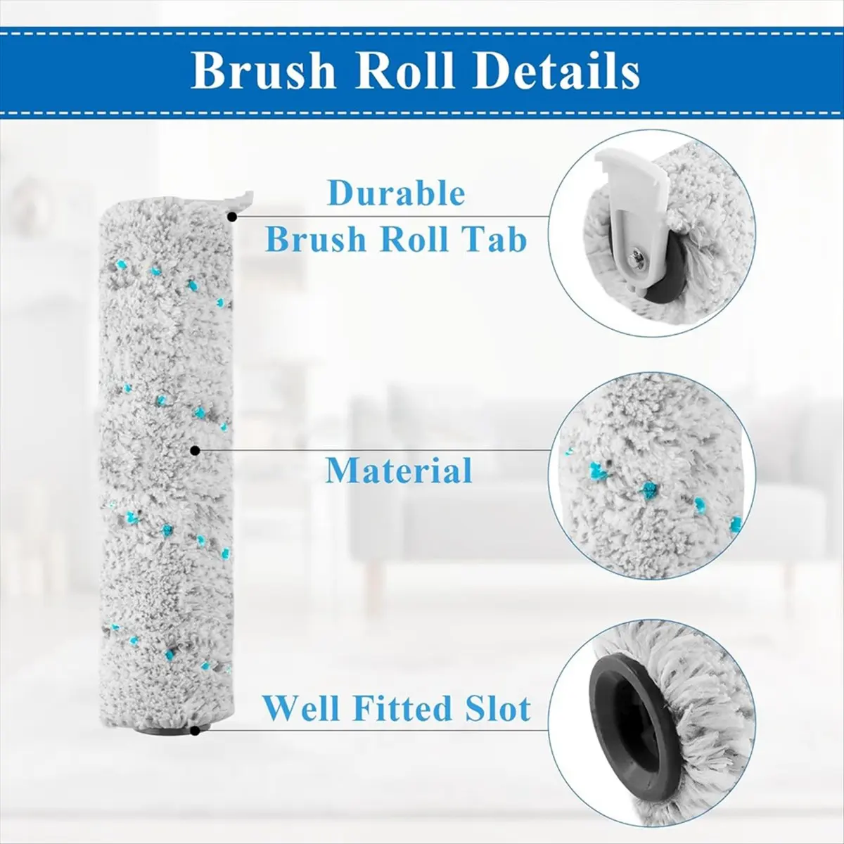 Фото T80C! Сменные щетки и фильтры для пылесосов Bissell Crosswave Max и Crosswave 2554 2590, замена деталей 1618641 и 1608684 №3
