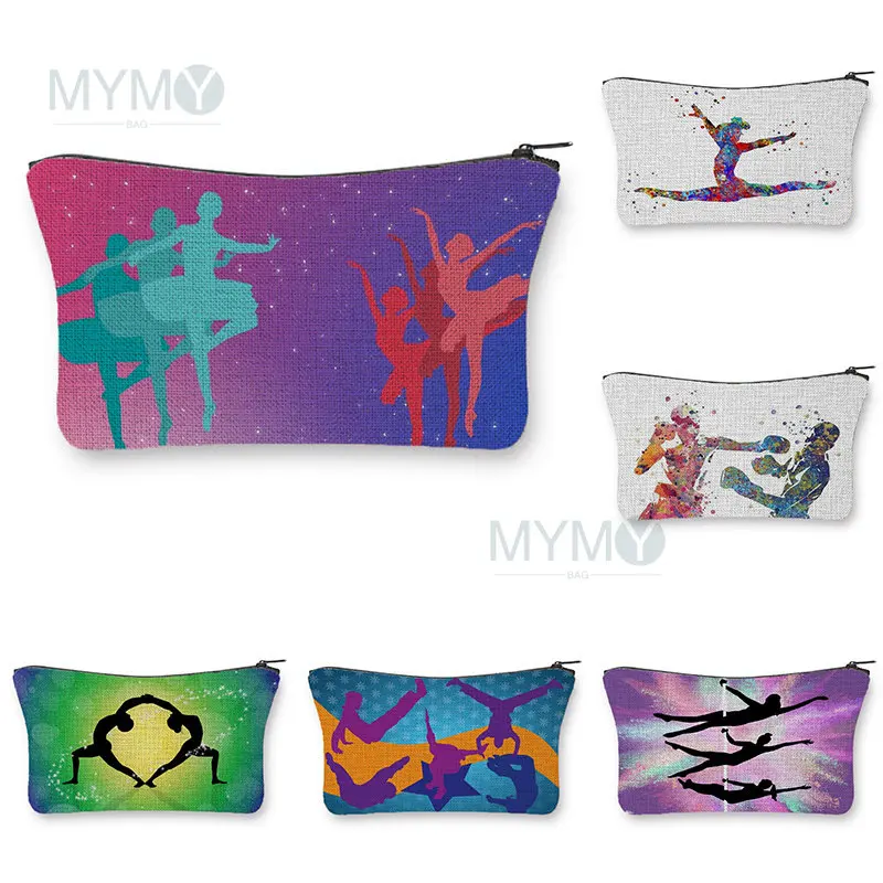 

Rhythmic Gymnastics Cosmetic Bags Fashion Women Original School Teacher Gift Makeup Bag Female Toiletries Organizer Travel Bag