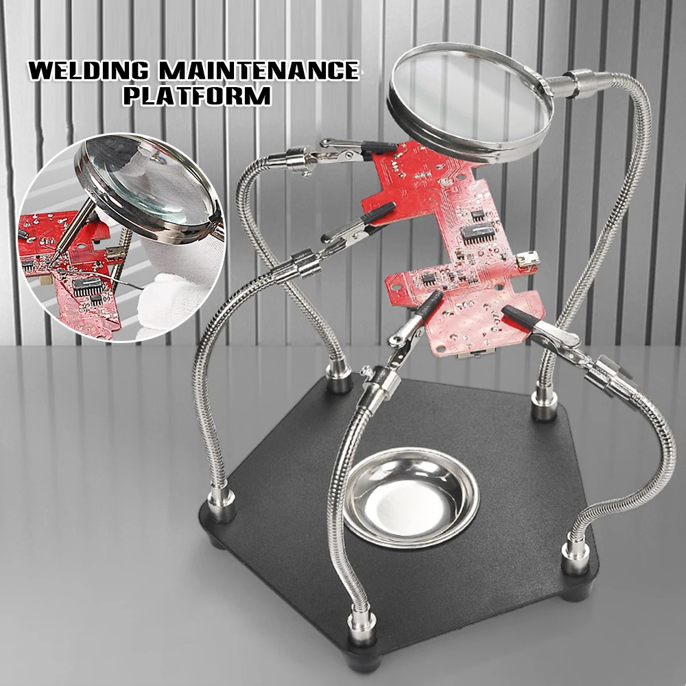 

Universal Welding Table Auxiliary Fixture Maintenance PCB Mobile Phone Circuit Chip Soldering Equipment Phone Repair Clamps Home