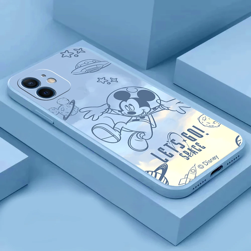 

Disney mickey minni iPhone 14 13 12 11 Pro MAX 6S 7 8 Plus X XS MAX 13 12 Mini X XR SE 2022 Funda Transparent Silicone Phone