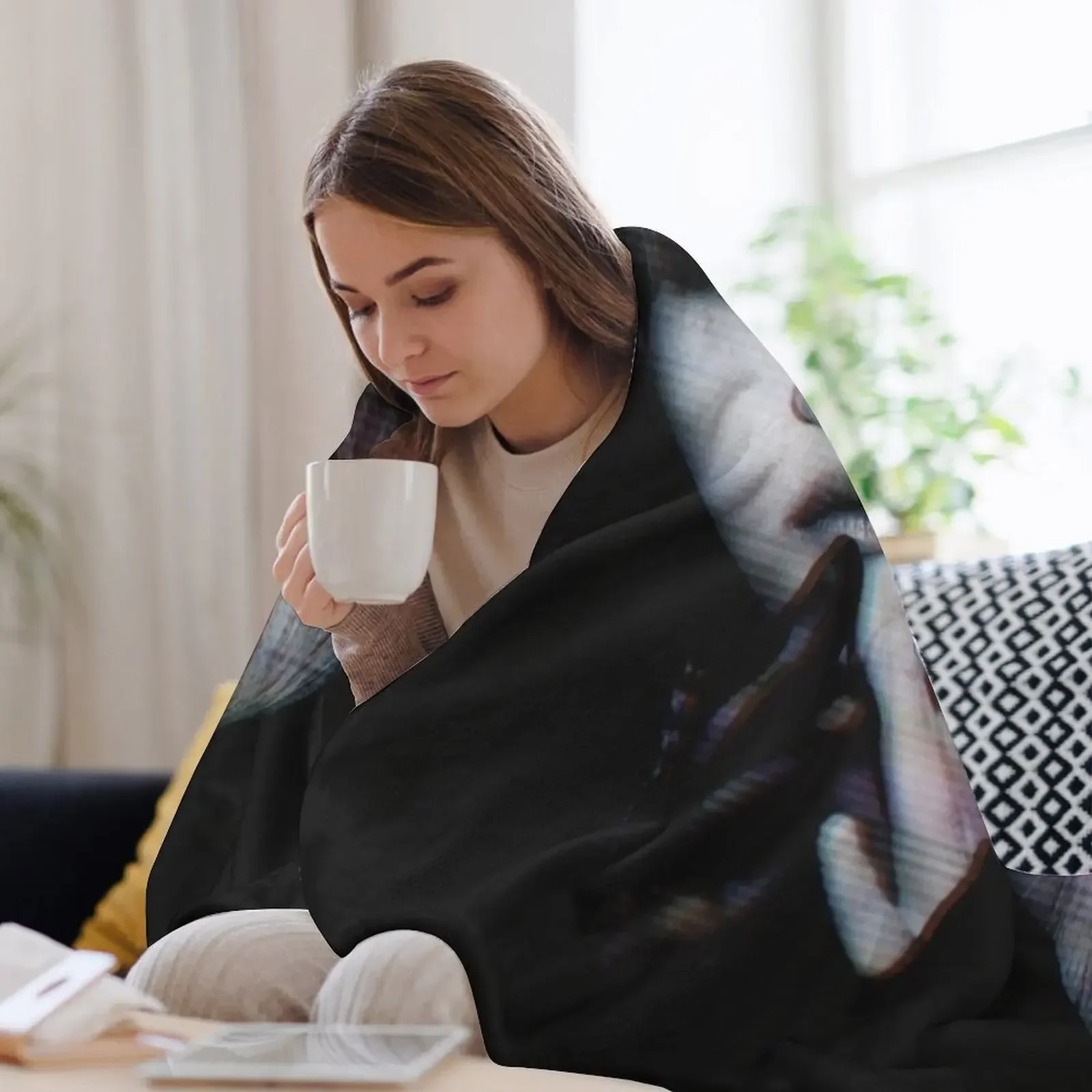 Одеяло SK Felix с эффектом темного глюка на заказ манга-одеяла для диванов теплые