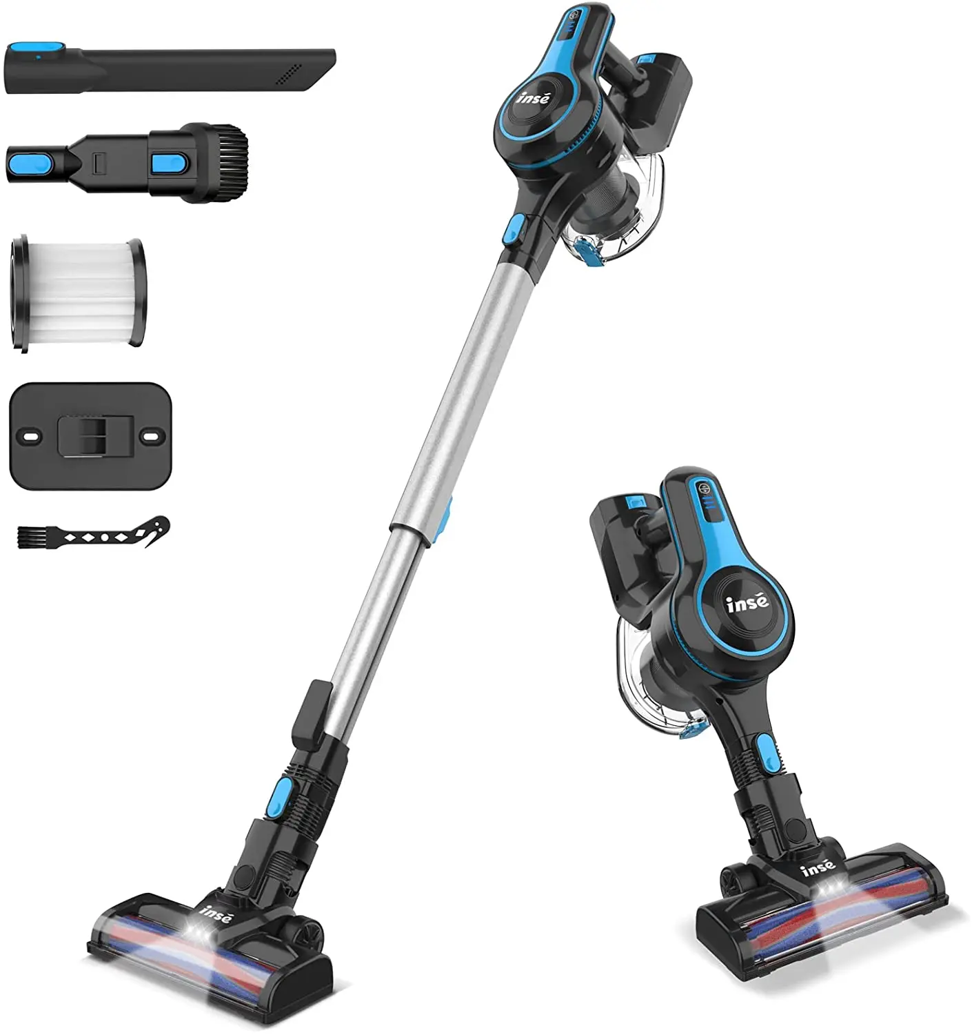 Cordless Vacuum Cleaner 12Kpa 130W Lightweight Stick Vacuum 