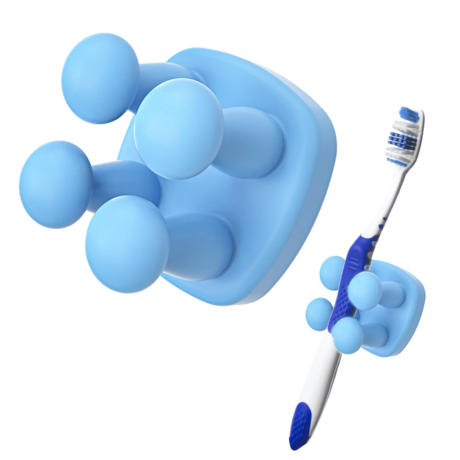 

Силиконовый держатель для зубной щетки, силиконовый держатель для зубной щетки, силиконовая Наклейка на стену, самоклеящиеся держатели с к...