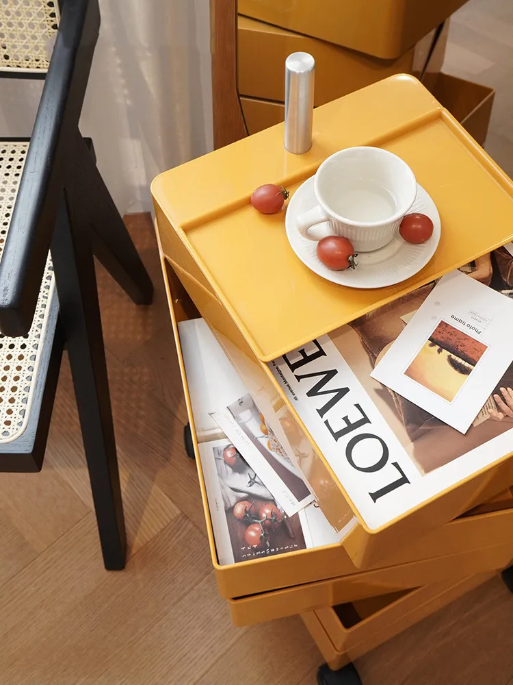 

360-degree Rotating Locker Nordic Multi-layer Removable Sideboard Cosmetic Storage Bedside Cabinet Rack