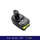 Сменный аккумулятор для Ryobi, 7000 мАч, 18 в, литиевая батарея P102, P103, P105, P107, P108, P109, Ryobi ONE + беспроводной инструмент