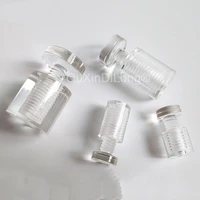 500pcs 6 sizes clear standoffs plastic screws sign holders standoff for advertising store poster display signs supports gf1008