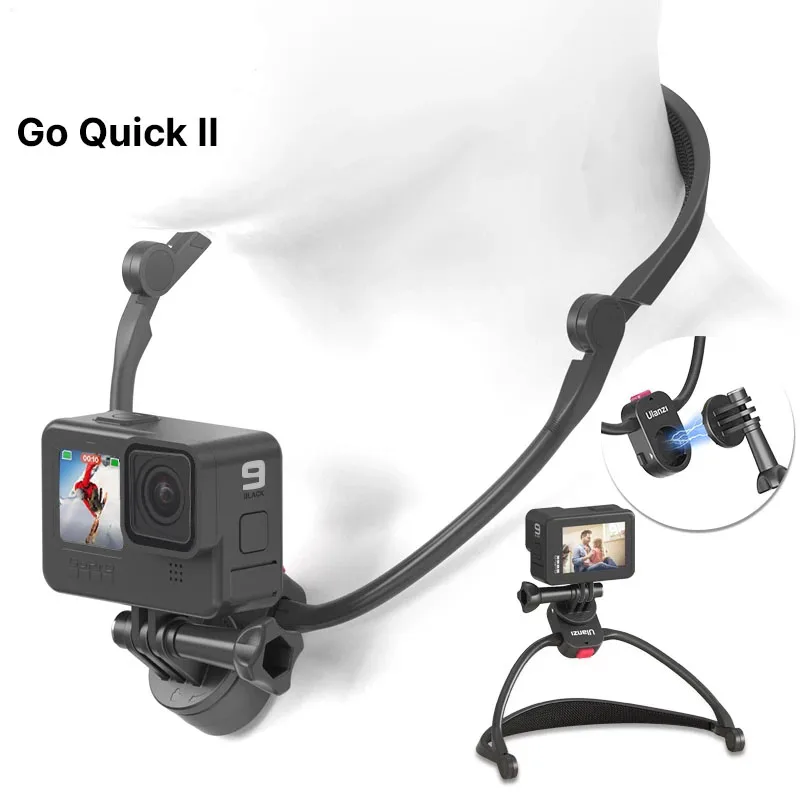 

Ремешок Ulanzi Go-Quick II на шею для GoPro Hero 11 10 9 Insta360 DJI OSMO, быстросъемный держатель для iPhone