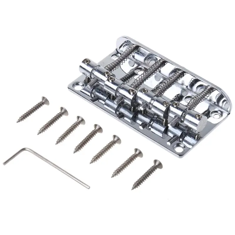 

B36F Guitar Part Bridge Plate for JAZZ Bass Guitar + 5 Screws + Wrench