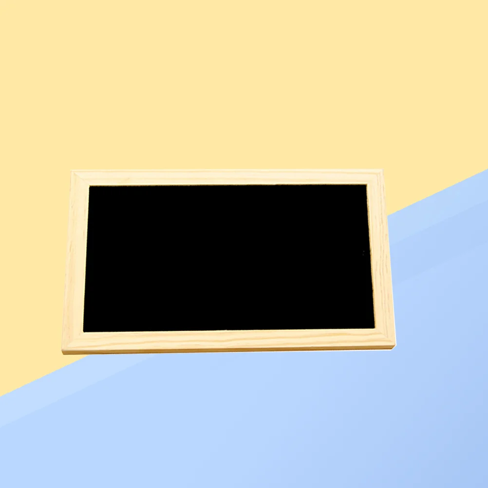 

Message Board Display Table Top Decor Wedding Double-sided Blackboard Wall Sign Bamboo Desk Topper