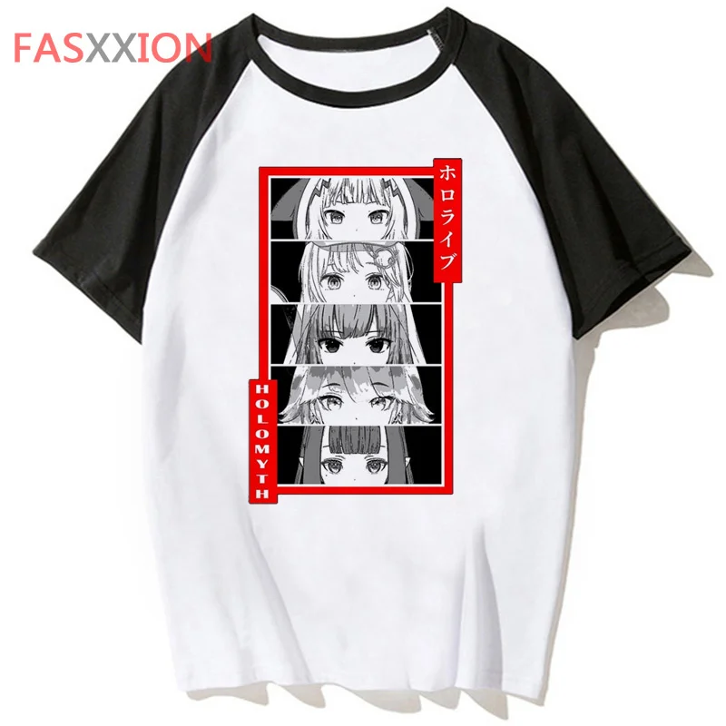 

hololive t shirt tee men hop male hip harajuku top funny clothing tshirt for t-shirt streetwear