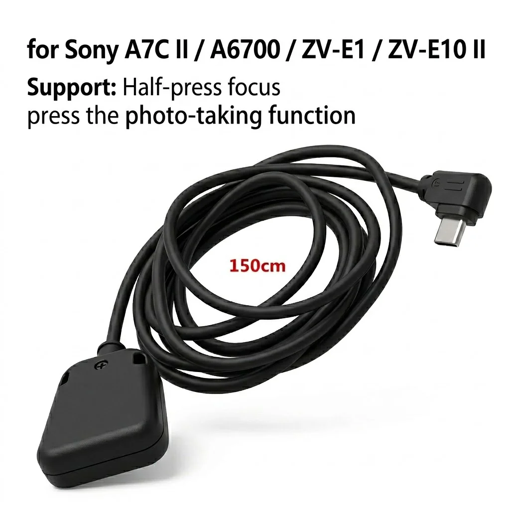Фото dieyitu RC301-type c для Sony A7C II кабель затвора A6700/ZV-E1/ZV-E10 II аксессуары для камеры кабель дистанционного управления №2