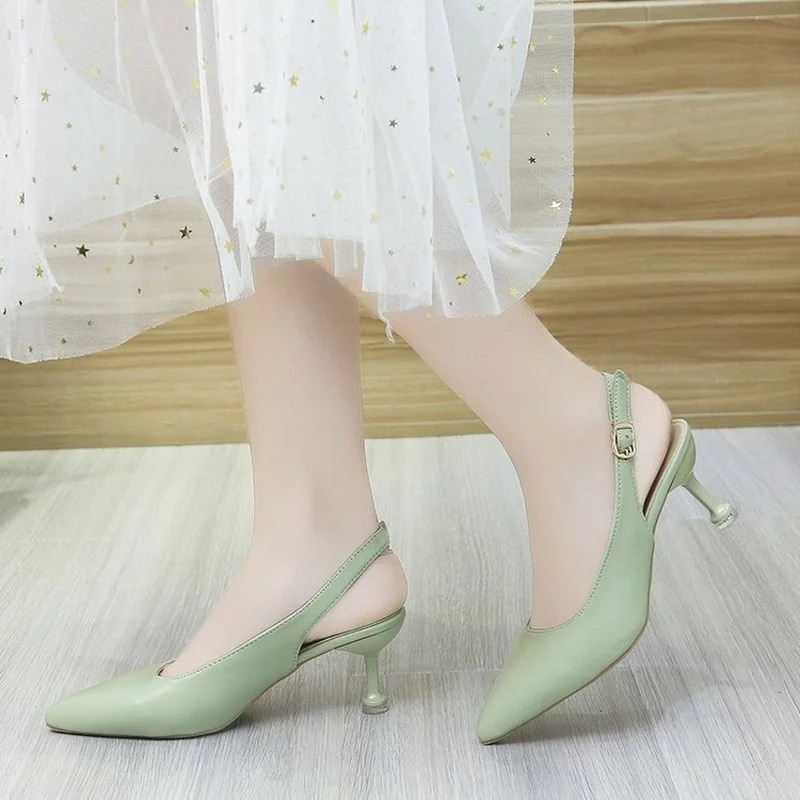 

Женские сандалии на танкетке, босоножки в римском стиле с острым носком, на тонком каблуке, Размеры 35, 37, 38, 39, 40, лето 2022